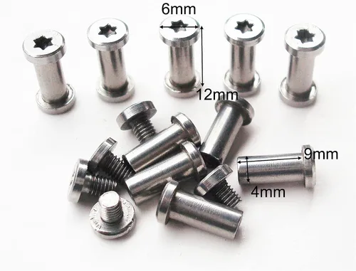 Vista 2 de NC HAISDA - 10 piezas de cuchillos EDC con mango de pasador de pivote, tornillo de supervivencia, remaches, bolsillo plegable, sujetadores de eje