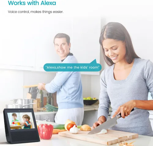 Vista 8 de VIMTAG Cámara enchufable con cable WiFi para interiores de 3.5K/6MP 2.4G para seguridad del hogar/mascota/perro/gato/bebé con aplicación
