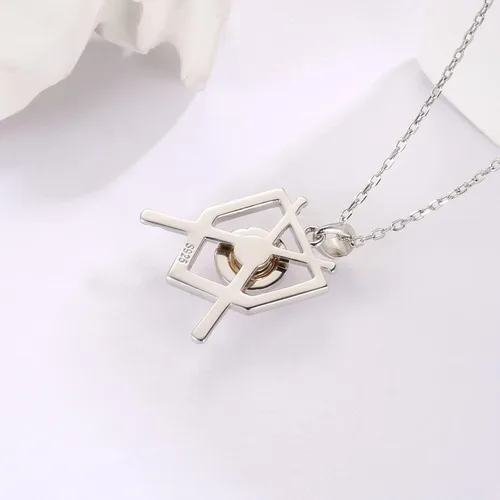 Vista 4 de oGoodsunj Collar de béisbol antiansiedad con joyería antiansiedad plata de ley 925 atletas de sóftbol americano regalo para hombres niños y mujeres