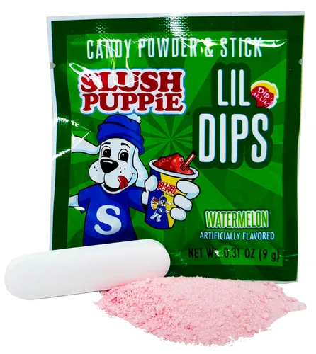 Vista 3 de Slush Puppie Lil Dips - Palitos de inmersión a granel con caramelo en polvo, paquete variado de 36