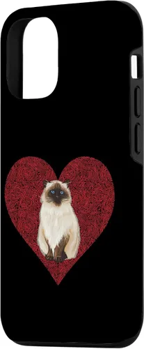 Vista 2 de Funda para iPhone 14 Himalaya Día de San Valentín Cat Love