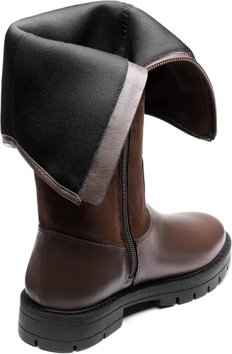 Vista 5 de DREAM PAIRS Botas de equitación de moda con hebilla alta para niñas pequeñas y grandes