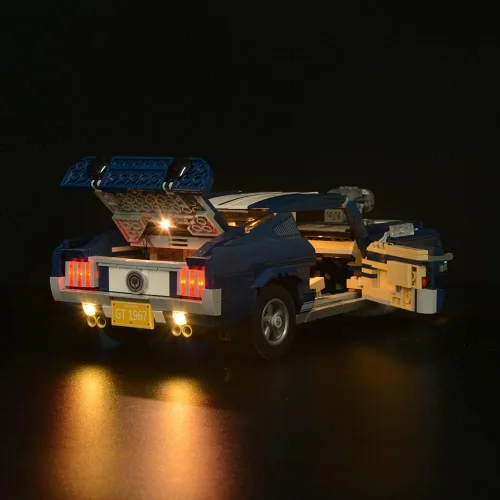Vista 4 de Kyglaring Kit de luces LED compatible con Lego 10265 - Juego de luces para (Creator Ford Mustang) modelo de bloques de construcción
