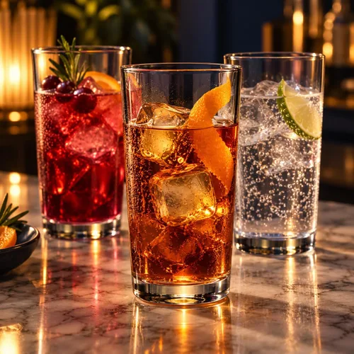 Vista 6 de Home Essentials - Juego de vasos para beber, 10 vasos de vidrio Highball, 16 onzas, vasos de agua básicos, cerveza, jugo, cócteles, vino, té helado