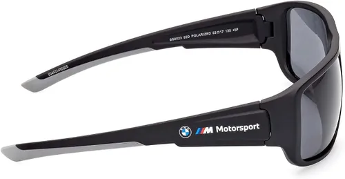 Vista 6 de BMW MOTORSPORT, BS0023 - Lentes de sol para hombre, con forma de navegador, negro mate, lente ahumado, negro mate, Mate negro