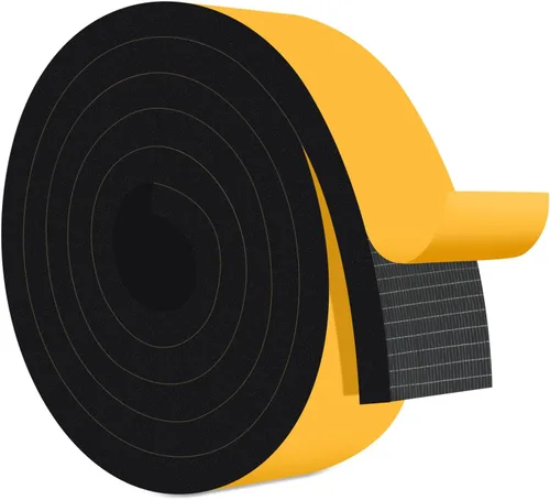 Vista 23 de Square Foam Weather Stripping for RV Doors & Extra Large Gaps 1x1In Sellos puertas de remolque, cámper y garaje, bloquea insectos, corrientes