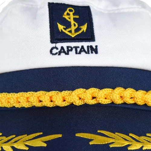Vista 4 de Novedad gigante WWWNOVELTYGIANTCOM yate ajustable capitán skipper náutico barco marinero sombrero