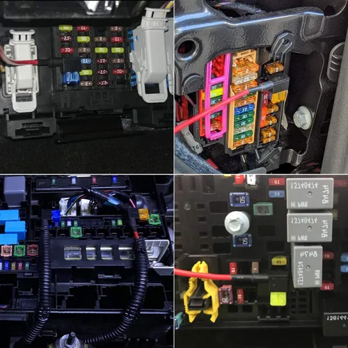 Vista 6 de Paquete de 12 fusibles para automóvil de 12 V, mini micro2 y de perfil bajo, 4 tipos ATO ATC, ATM, APM, portafusibles para automóviles, camiones