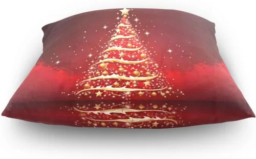 Vista 4 de Kigai Funda de cojín cuadrada decorativa para árbol de Navidad de 16 x 16 pulgadas, para sofá, dormitorio, hogar