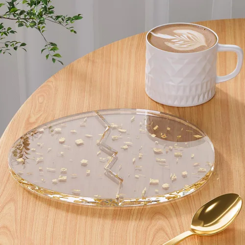 Vista 25 de Posavasos Decorativos de Acrílico, Posavasos Irregulares para Bar y Bebidas, Posavasos para Taza de Café con Forma de Nube Transparente, Perfecto