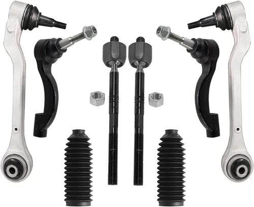 Vista 317 de Detroit Axle - Kit de brazos de control de extremo de 8 piezas para Toyota 2001-2003 Highlander 2002-2003 Camry Lexus ES300, 2 conjuntos de brazos