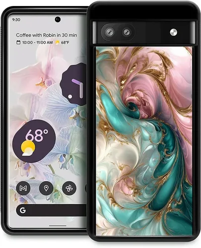 Vista 315 de Compatible con Google Pixel 4A 5G Mobile Case Creative Acrylic Back Panel Silicona Edge Case Slim Protección Especialmente para Google Pixel 4A 5G
