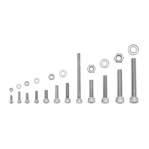 Vista 7 de 365PCS M5 M6 M8 M10 Surtido de pernos métricos para maquinaria de precisión Tornillos de cabeza cilíndrica de acero inoxidable 304, tuercas