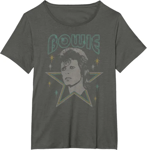 Vista 12 de David Bowie - Camiseta azul Ziggy Stardust, Negro, S