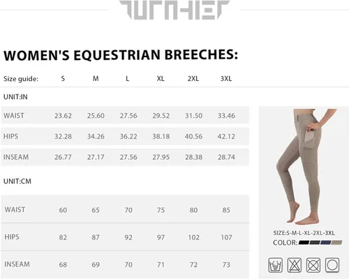Vista 6 de Mallas de equitación para mujer pantalones de entrenamiento con agarre de silicona