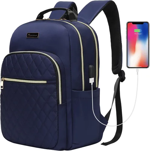 Vista 18 de Modoker - Mochila vintage para laptop, para mujeres y hombres, mochila para la escuela y la universidad