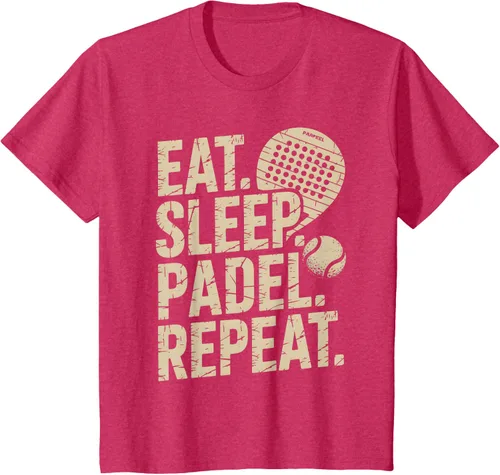 Vista 52 de Camiseta Eat Sleep Padel Repeat Padel Jugador de Tenis