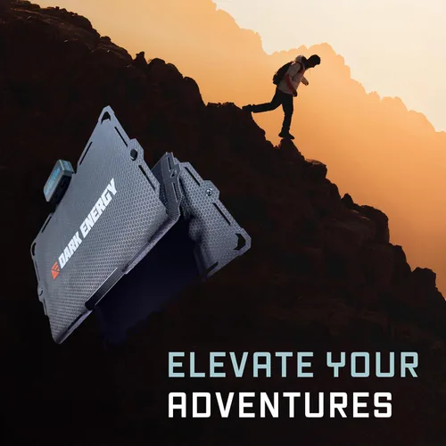 Vista 6 de Dark Energy Spectre - Panel solar plegable de 18 W Energía solar portátil carga dispositivos USB-C y USB-A Resistente a golpes e impactos