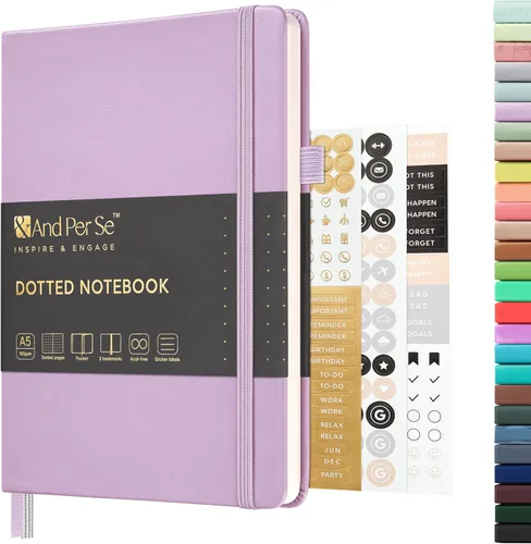 Vista 97 de ⩓ Per Se Cuaderno de Diario con Líneas (3 Paquetes), 160 Páginas Papel Grueso 100GSM, A5 Tapa Dura Cuadernos con Rayas Universitarias para Escribir