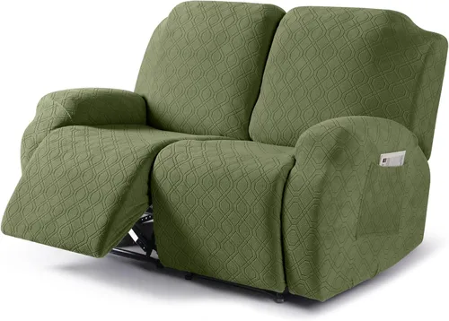 Vista 39 de VANSOFY Funda para silla reclinable, 3 piezas elásticas para silla reclinable, funda suave para silla reclinable, protector de muebles para perros