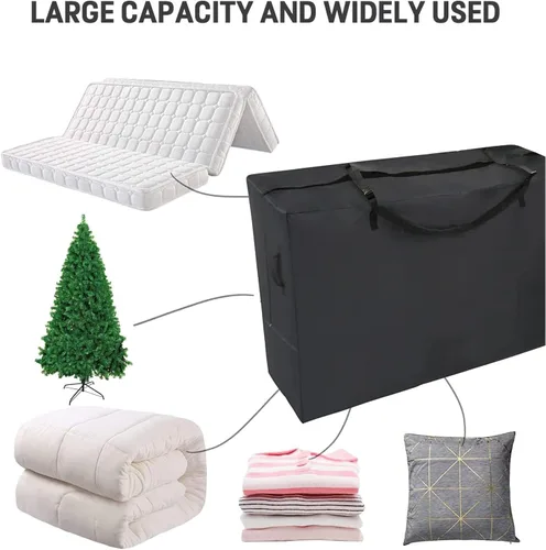Vista 3 de Bolsa de almacenamiento plegable para colchón Milliard Trifold, se adapta a colchón Queen de 6 pulgadas, bolsa de colchón plegable – 59 pulgadas