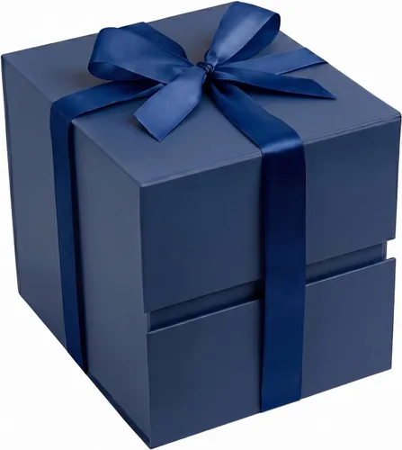 Vista 48 de LIFELUM Square Gift Box with Magnetic Lid, Card, Sticker, Ribbon, Shredded Paper Filler for Business, Wedding, Birthdays