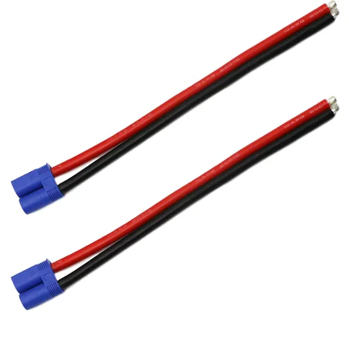 Vista 7 de EC5 Adaptador de cable macho, EC5 macho conector banana con 7.9 in 10 awg de silicona (paquete de 2 unidades)