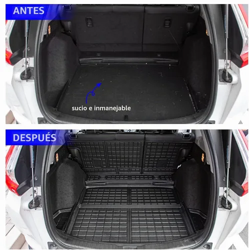 Vista 2 de Rongtaod Alfombrilla de carga y respaldo para Honda CRV 2017-2022 (solo gasolina) NOT for Touring and Hybrid, Trunk Mat Cargo Liner Trunk Liner