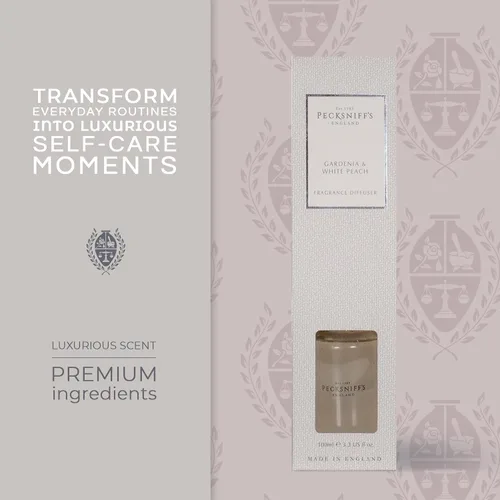Vista 2 de Pecksniff's Gardenia and White Peach Difusor de Fragancia 3.4 fl oz/3.3 Fl Oz