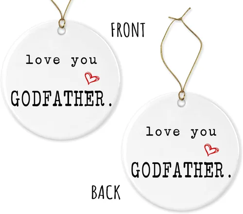 Vista 3 de OystersPearl Love You Godfather – Recuerdo de padrino – Regalo de padrino – Regalo de padrino – Regalo del Día del Padrino – Feliz Navidad Padrino