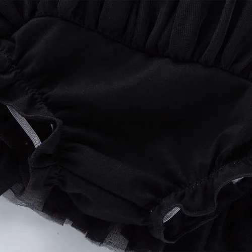 Vista 5 de Anbaby Falda tutú suave para bebés y niñas pequeñas con volantes
