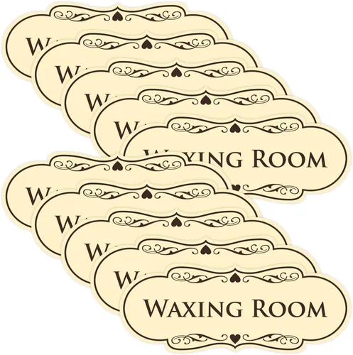 Vista 19 de Designer Waxing Room Sign (negro) - Pequeño 1 paquete