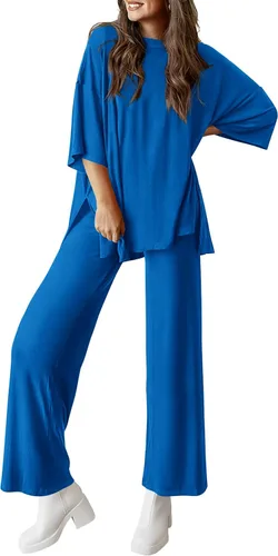 Vista 22 de PRETTYGARDEN Conjunto de dos piezas para mujer Negro
