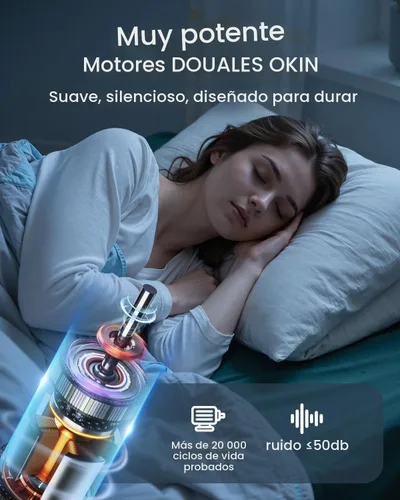 Vista 5 de Mixcous Base de cama ajustable King con control remoto inalámbrico