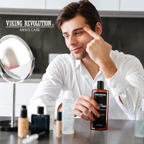 Vista 5 de Viking Revolution - Crema hidratante natural para el cuidado de la piel, crema/loción facial antiarrugas y antienvejecimiento, cuidado facial