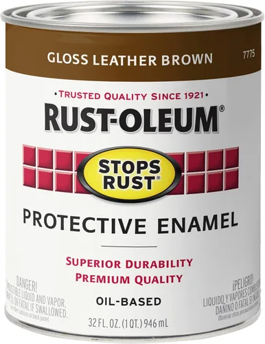 Vista 8 de Carbón gris brillante Rust-Oleum (7784502) contra el óxido 32 onzas, 7784502 Gris carbón brillante