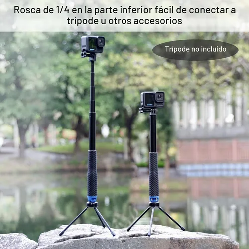 Vista 6 de GEPULY 46 ''impermeable Selfie Stick Underwater Hand Grip para GoPro Azul