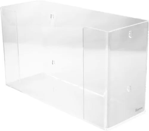 Vista 4 de Kantek Dispensador de toallas de papel acrílico montado en la encimera o en la pared, se adapta a toallas de pliegue C y multipliegue