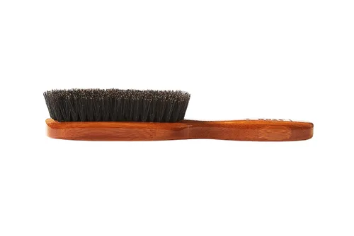 Vista 3 de Bass Brushes Cepillo de madera de jabalí semiovalado, 1 EA
