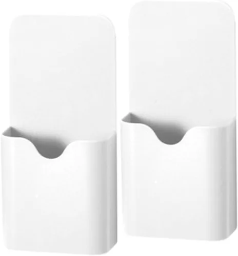 Vista 5 de 2 soportes magnéticos para rotuladores, almacenamiento magnético para lápices para aula, casillero en casa, color negro (QX163)
