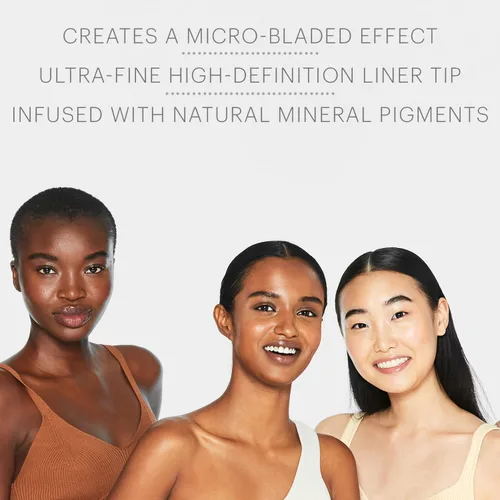 Vista 3 de Glo Skin Beauty Precise Micro Browliner Fórmula a base de cera de larga duración que se desliza sobre la piel y da forma a tus cejas, (Ash)