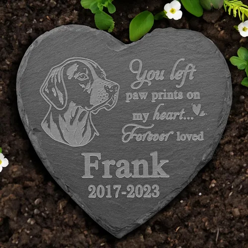 Vista 28 de Piedra conmemorativa de Golden Retriever, estatua de Golden Retriever, placa conmemorativa de Golden Retriever, regalos conmemorativos de Golden