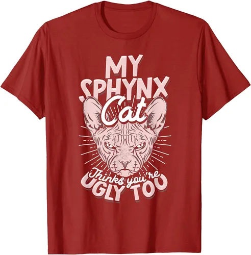 Vista 12 de My Sphynx Cat Thinks You're Ugly Too Pet Hairless Cat Sphynx T-Shirt Asphalt Grey
