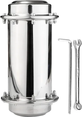 Vista 7 de Stainless Steel Time Capsule 26cm Length 10cm Diameter Sealed Container for Events Weddings Birthdays Durable Design Ideal Size for Keepsakes