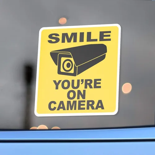 Vista 2 de Mini calcomanías adhesivas de 1 pulgada para cámaras Lyft Uber Dashcams, 12 calcomanías (1 pulgada cada una) Flippin Stickers