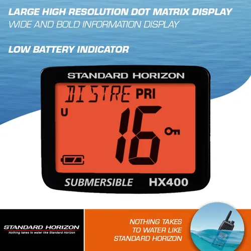Vista 3 de Standard Horizon HX400IS - Radio VHF portátil intrínsecamente segura