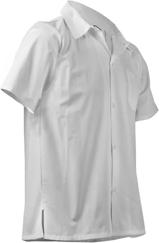 Vista 3 de Mercer Culinary Millennia, camisa de cocinero unisex con espalda de malla de absorción, M, Blanco, 1