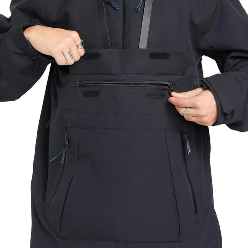 Vista 9 de Volcom Brighton - Chaqueta de snowboard con capucha para hombre Gris