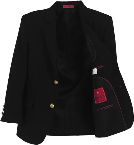 Vista 3 de Gioberti Boys Formal Blazer Jacket, Fully Lined Single Breasted Suit Coat Negro
