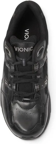 Vista 6 de Vionic Walker - Zapatos clásicos para caminar con soporte de arco ortopédico oculto, para mujer, negro, 7.5 ancho